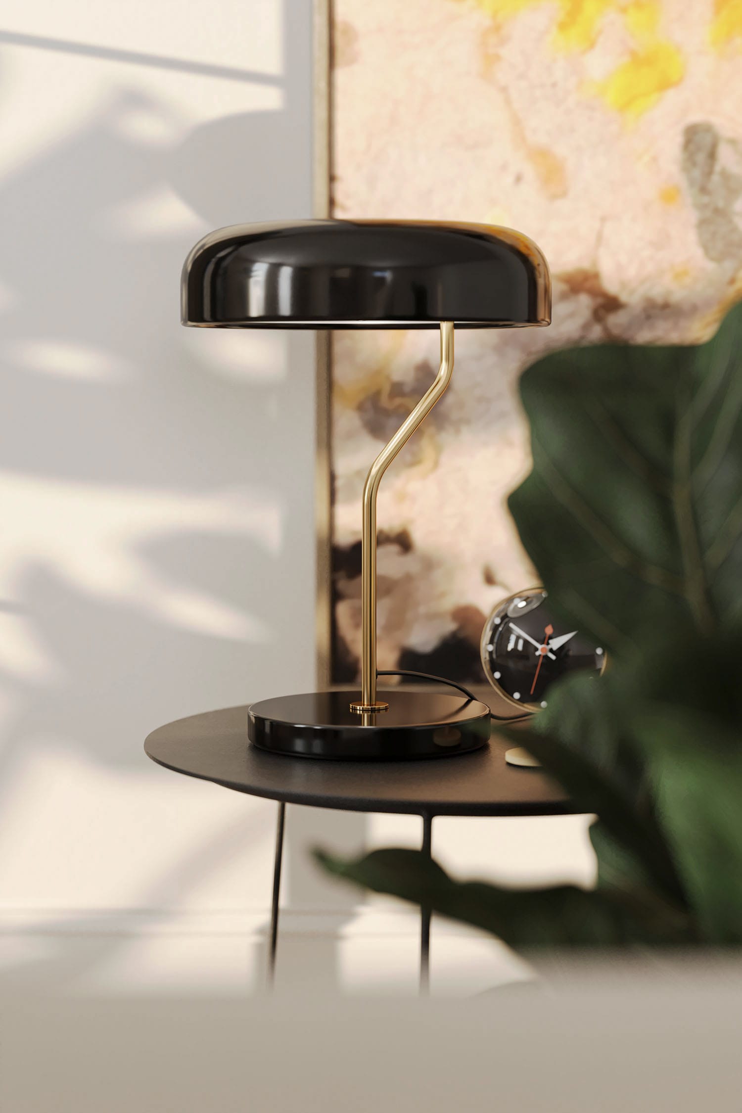 Designerska lampa w stylu eklektycznym, retro.